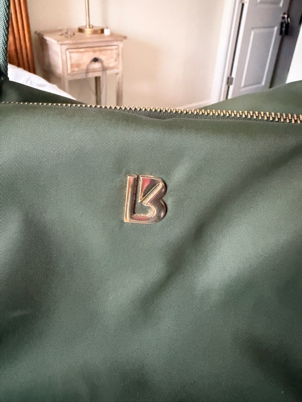 Buffbunny Olive Green Game Changer Duffel with Gold Hardware - Picture 2 of 11
